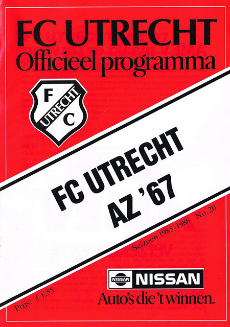 AZ Programma 21-mei-1986 Utrecht uit